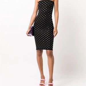 Alexander Wang crystal embellished strapless dress